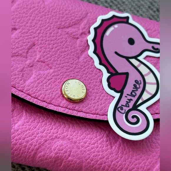 ❌SOLD❌💖NEW Louis Vuitton Empreinte Rosalie Lollipop Pink Wallet/Coin Purse💖 - Picture 9 of 11